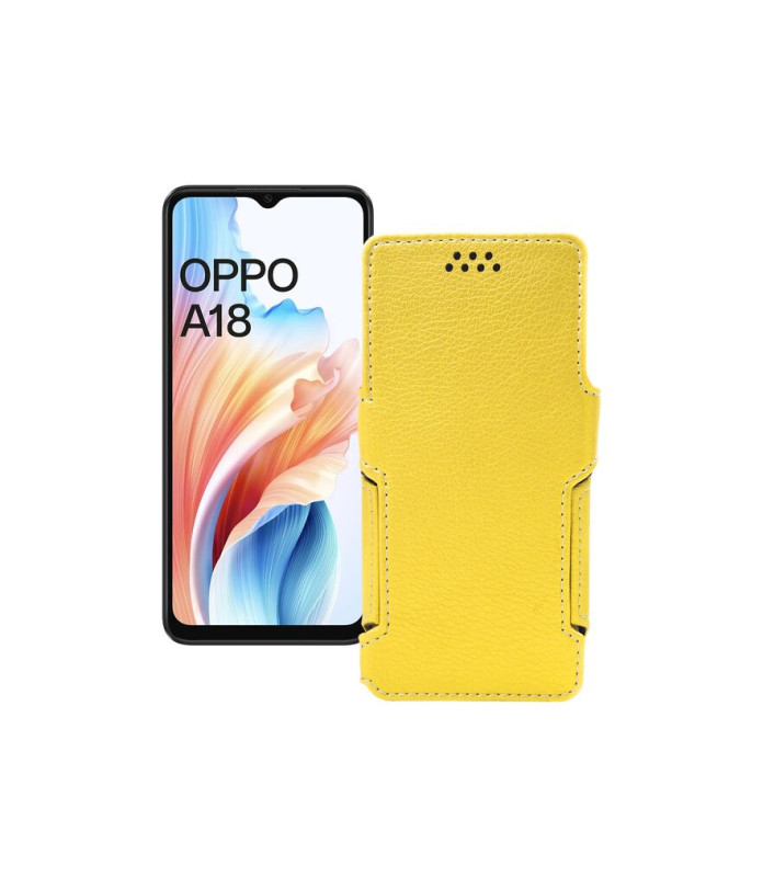 Чохол-книжка з екошкіри для телефону OPPO A18