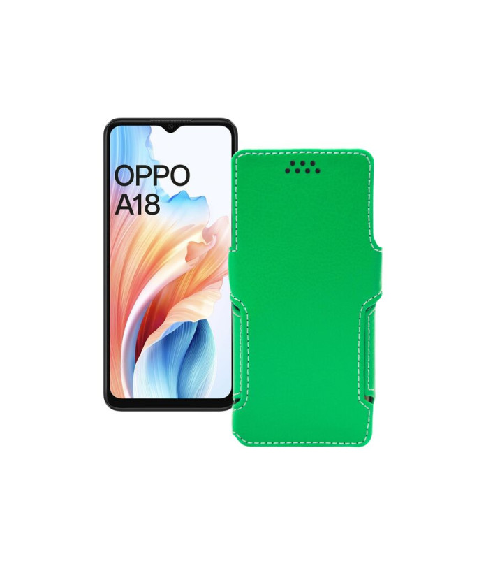 Чохол-книжка з екошкіри для телефону OPPO A18