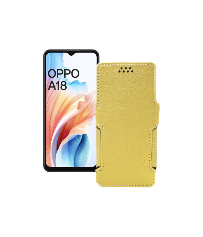 Чохол-книжка з екошкіри для телефону OPPO A18