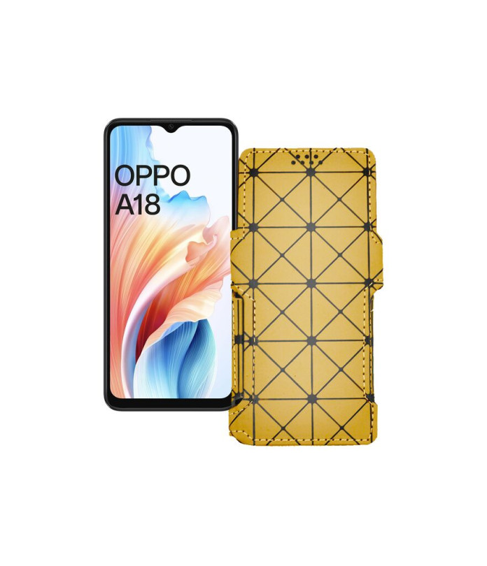 Чохол-книжка з екошкіри для телефону OPPO A18