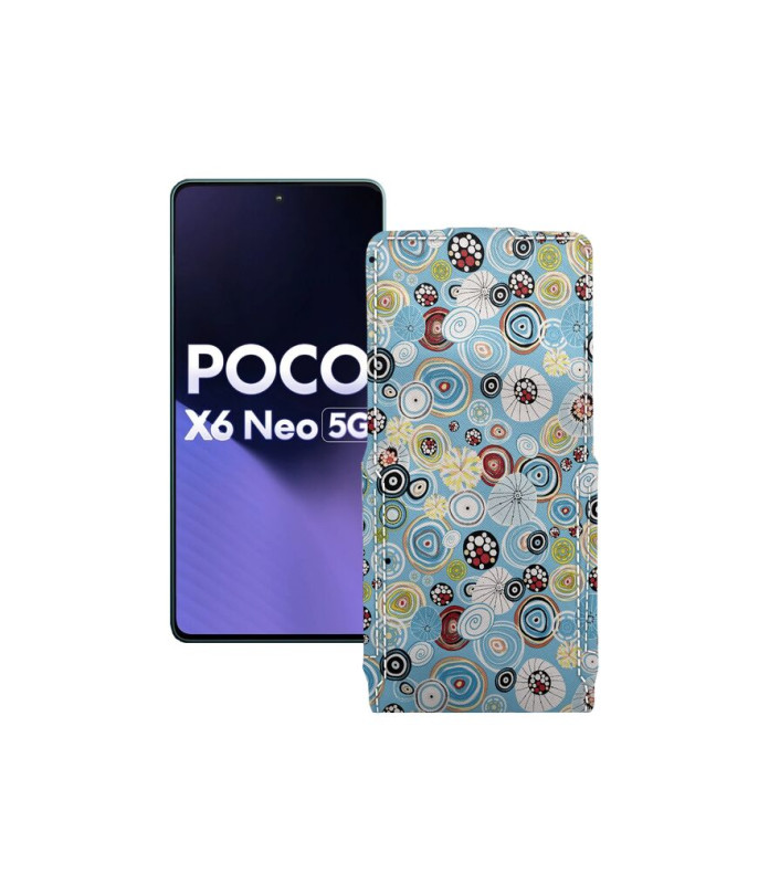 Чохол-флип з екошкіри для телефону Xiaomi Poco X6 Neo