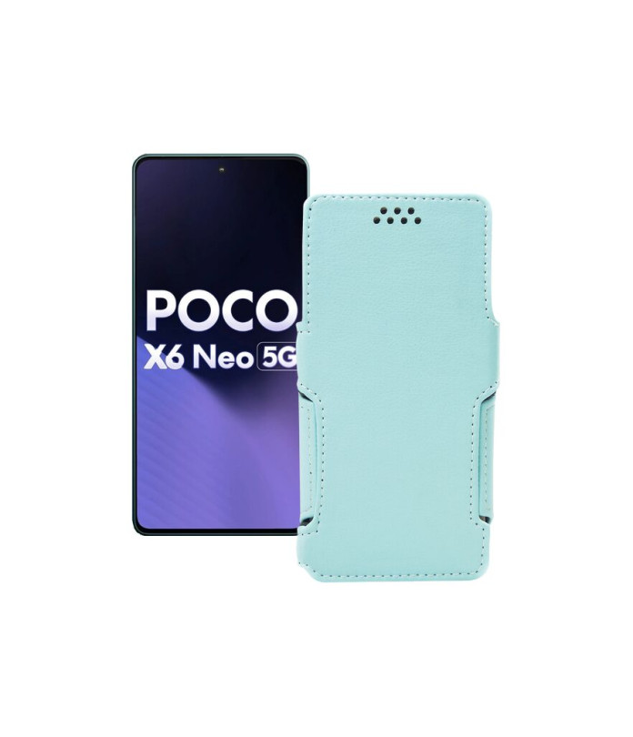 Чохол-книжка з екошкіри для телефону Xiaomi Poco X6 Neo