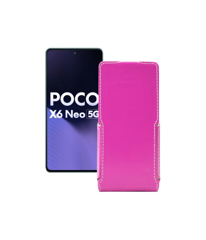 Чохол-флип з екошкіри для телефону Xiaomi Poco X6 Neo