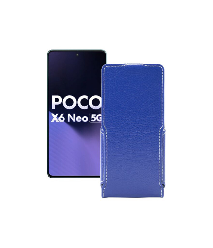 Чохол-флип з екошкіри для телефону Xiaomi Poco X6 Neo