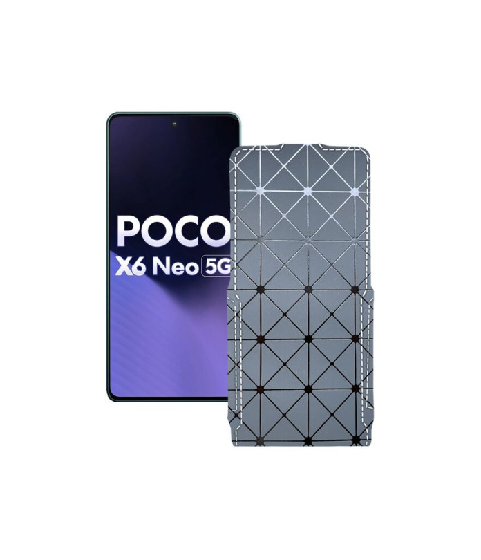 Чохол-флип з екошкіри для телефону Xiaomi Poco X6 Neo