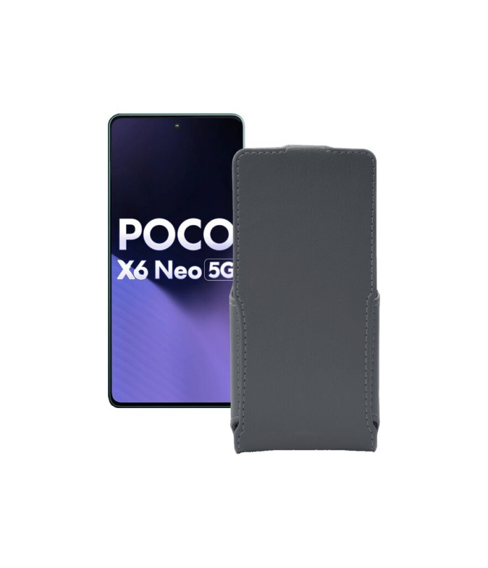 Чохол-флип з екошкіри для телефону Xiaomi Poco X6 Neo