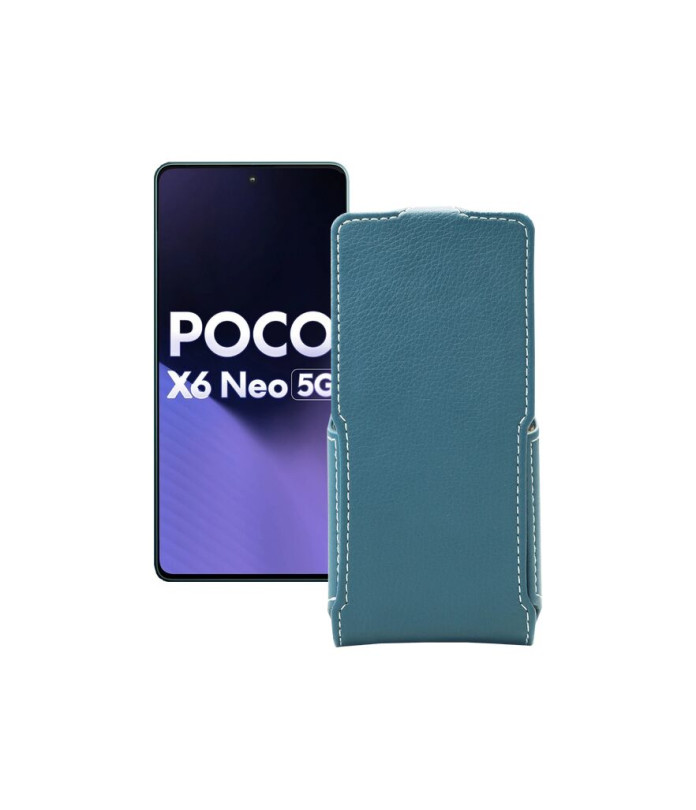 Чохол-флип з екошкіри для телефону Xiaomi Poco X6 Neo