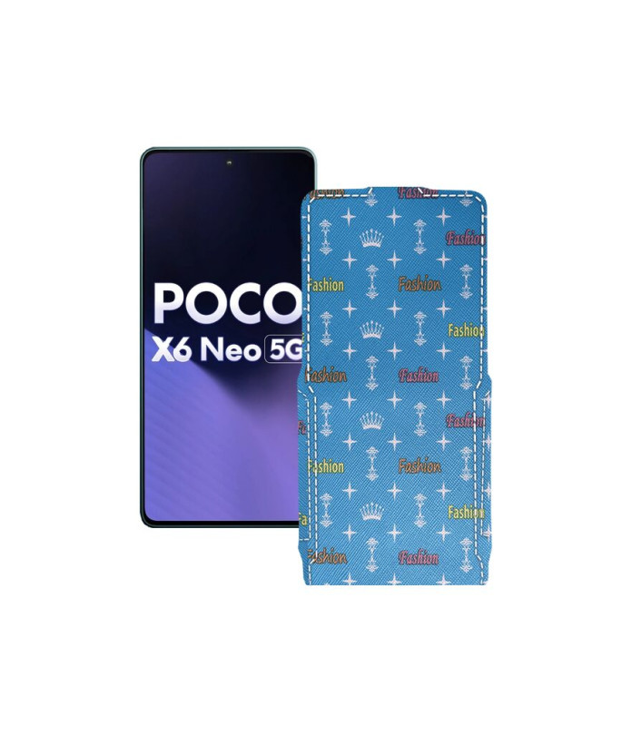 Чохол-флип з екошкіри для телефону Xiaomi Poco X6 Neo