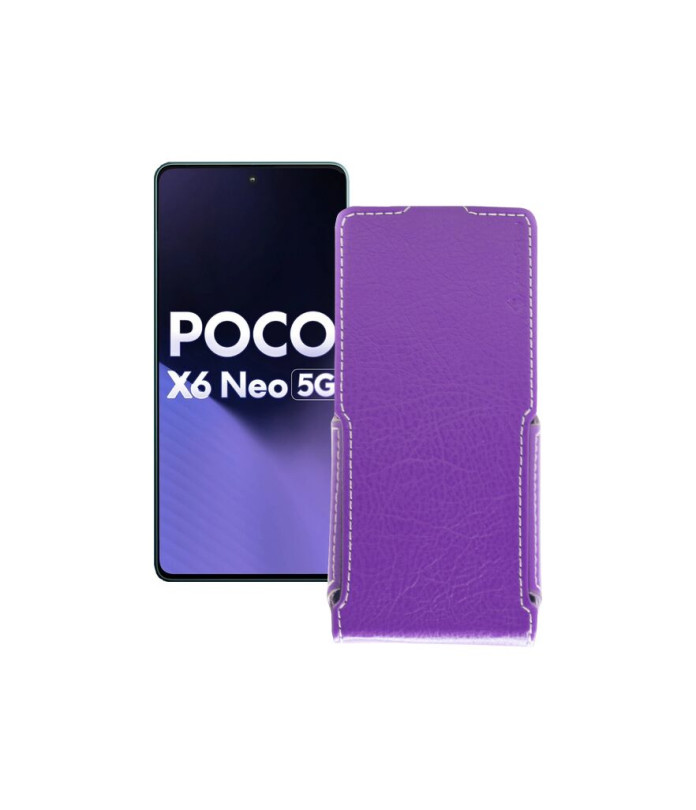 Чохол-флип з екошкіри для телефону Xiaomi Poco X6 Neo