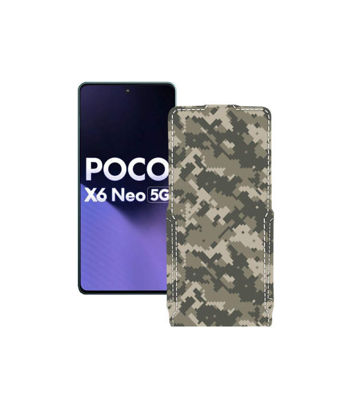 Чохол-флип з екошкіри для телефону Xiaomi Poco X6 Neo