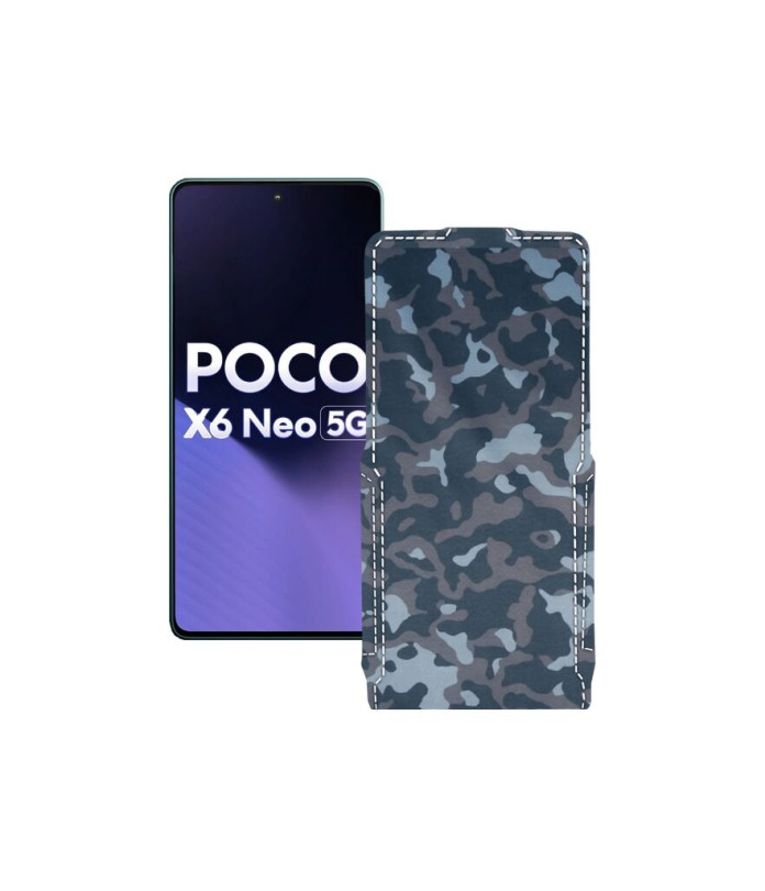 Чохол-флип з екошкіри для телефону Xiaomi Poco X6 Neo