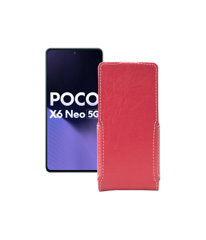 Чохол-флип з екошкіри для телефону Xiaomi Poco X6 Neo