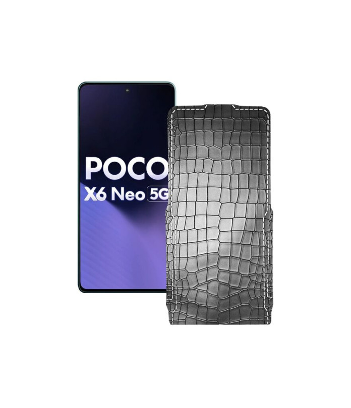 Чохол-флип з екошкіри для телефону Xiaomi Poco X6 Neo