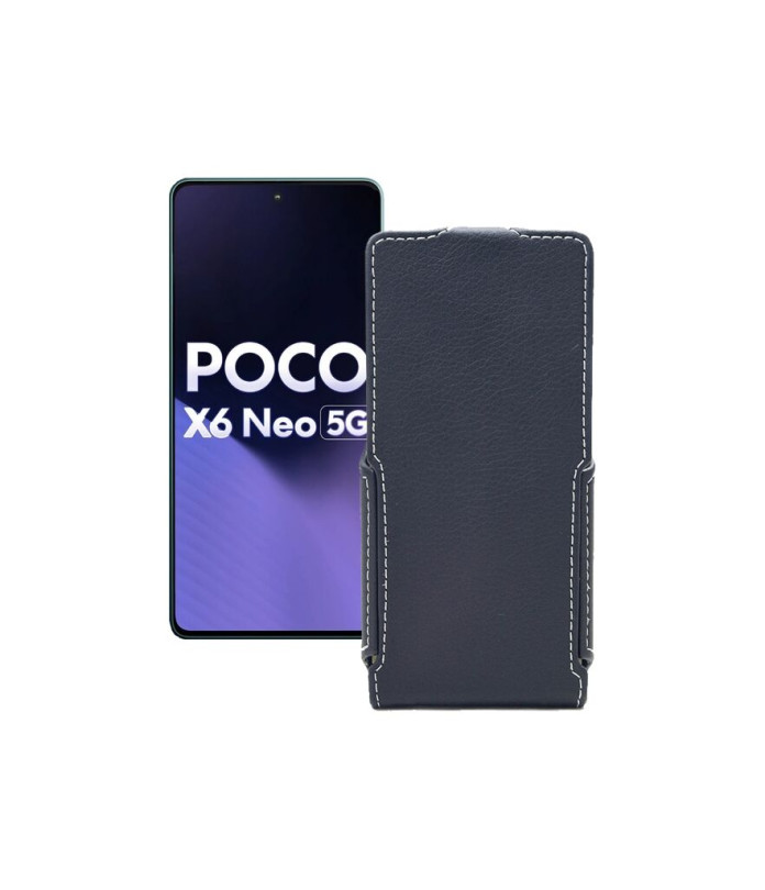 Чохол-флип з екошкіри для телефону Xiaomi Poco X6 Neo