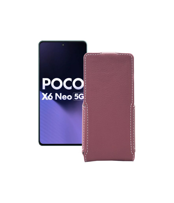 Чохол-флип з екошкіри для телефону Xiaomi Poco X6 Neo