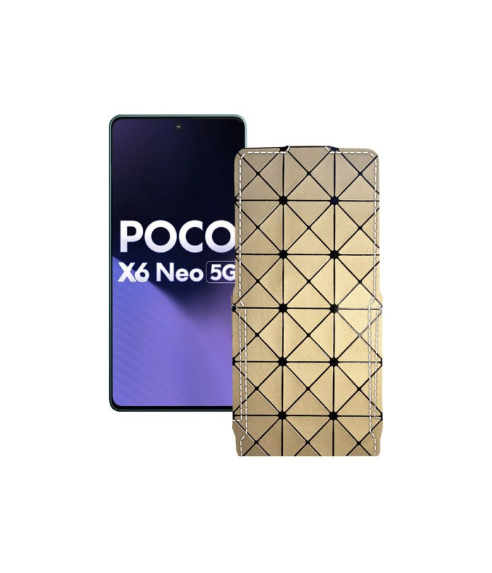 Чохол-флип з екошкіри для телефону Xiaomi Poco X6 Neo