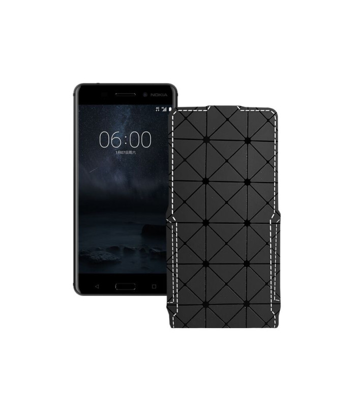 Чохол-флип з екошкіри для телефону Nokia 6