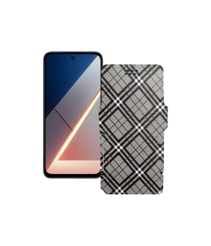 Чохол-книжка з екошкіри для телефону Xiaomi Poco M7 4G