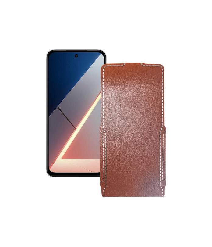 Чохол-флип з екошкіри для телефону Xiaomi Poco M7 4G