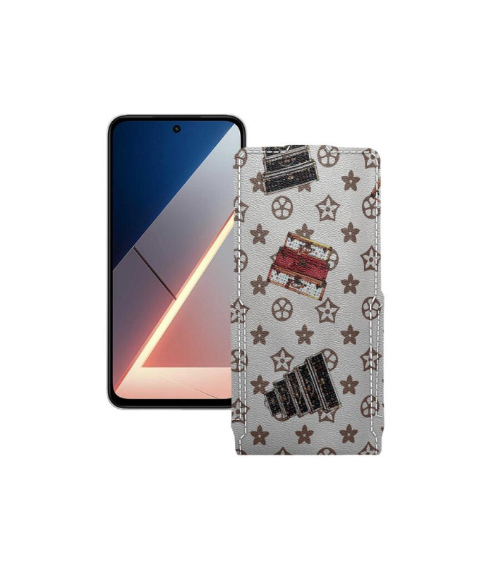 Чохол-флип з екошкіри для телефону Xiaomi Poco M7 4G