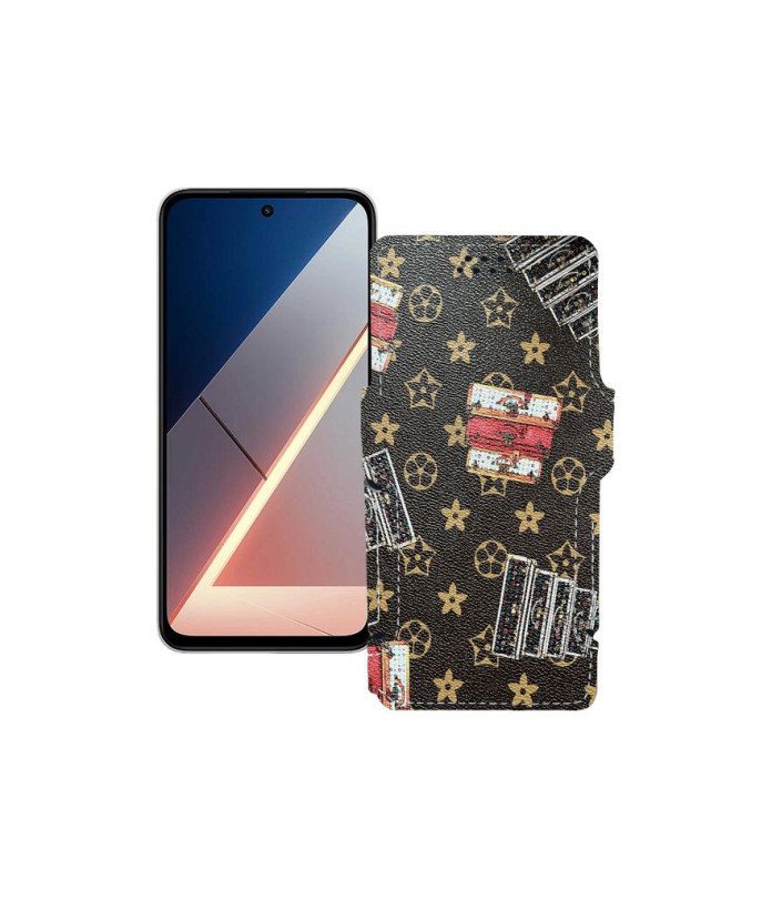 Чохол-книжка з екошкіри для телефону Xiaomi Poco M7 4G