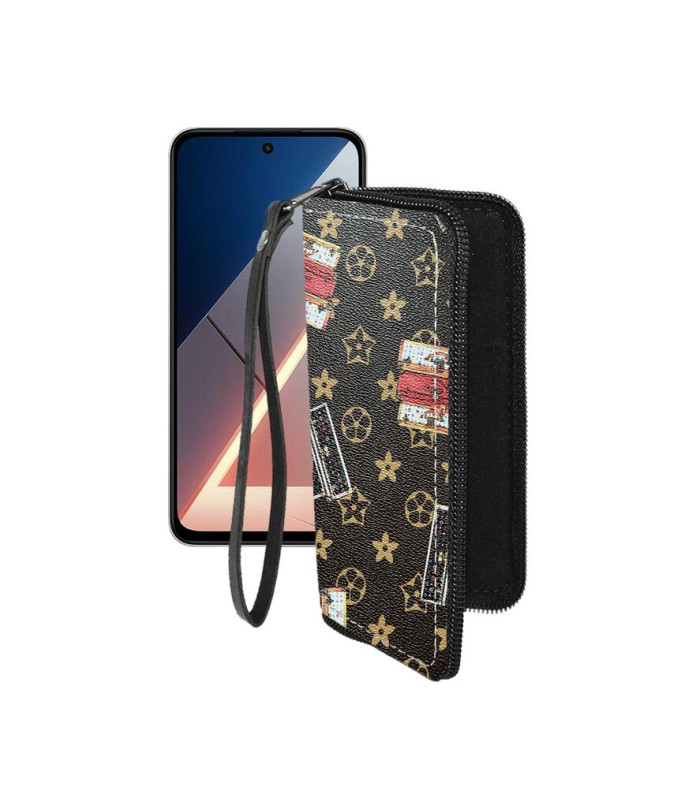 Чохол-гаманець з екошкіри для телефону Xiaomi Poco M7 4G