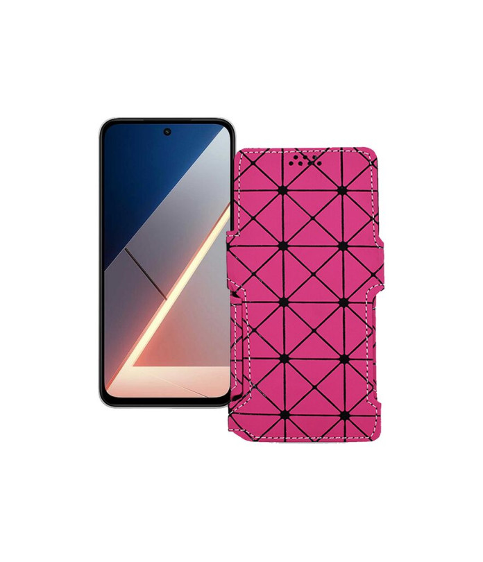 Чохол-книжка з екошкіри для телефону Xiaomi Poco M7 4G