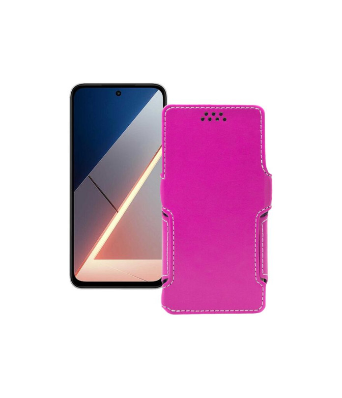 Чохол-книжка з екошкіри для телефону Xiaomi Poco M7 4G