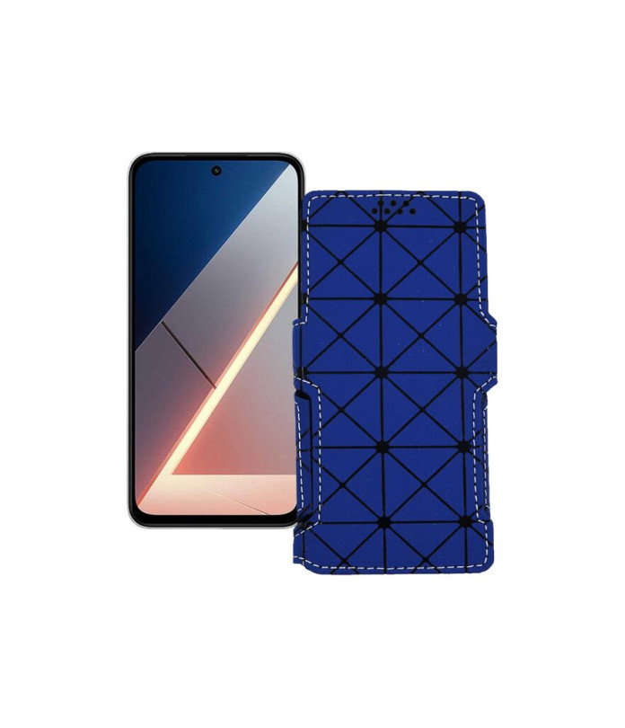 Чохол-книжка з екошкіри для телефону Xiaomi Poco M7 4G