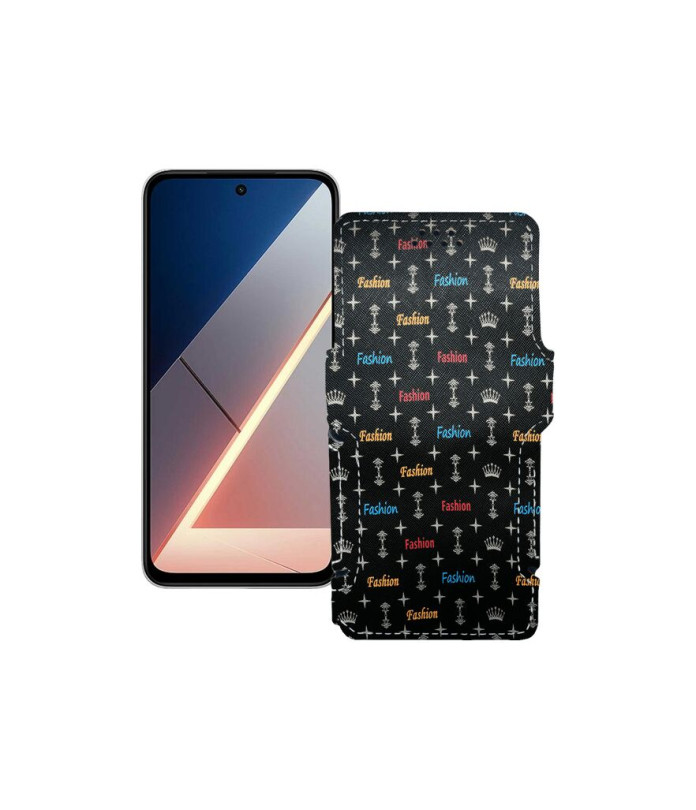 Чохол-книжка з екошкіри для телефону Xiaomi Poco M7 4G