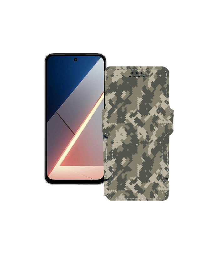 Чохол-книжка з екошкіри для телефону Xiaomi Poco M7 4G