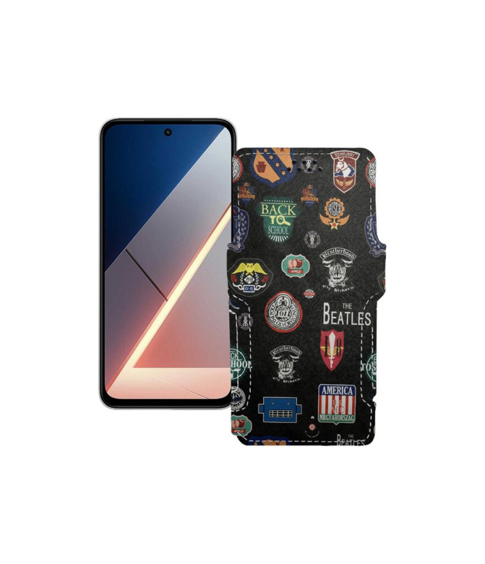 Чохол-книжка з екошкіри для телефону Xiaomi Poco M7 4G