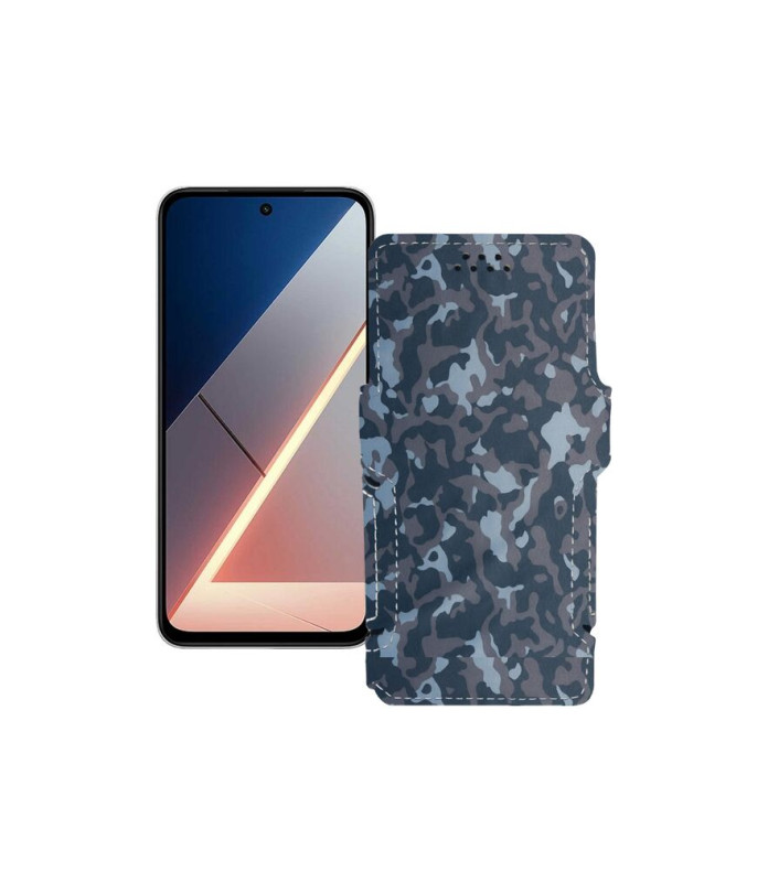 Чохол-книжка з екошкіри для телефону Xiaomi Poco M7 4G