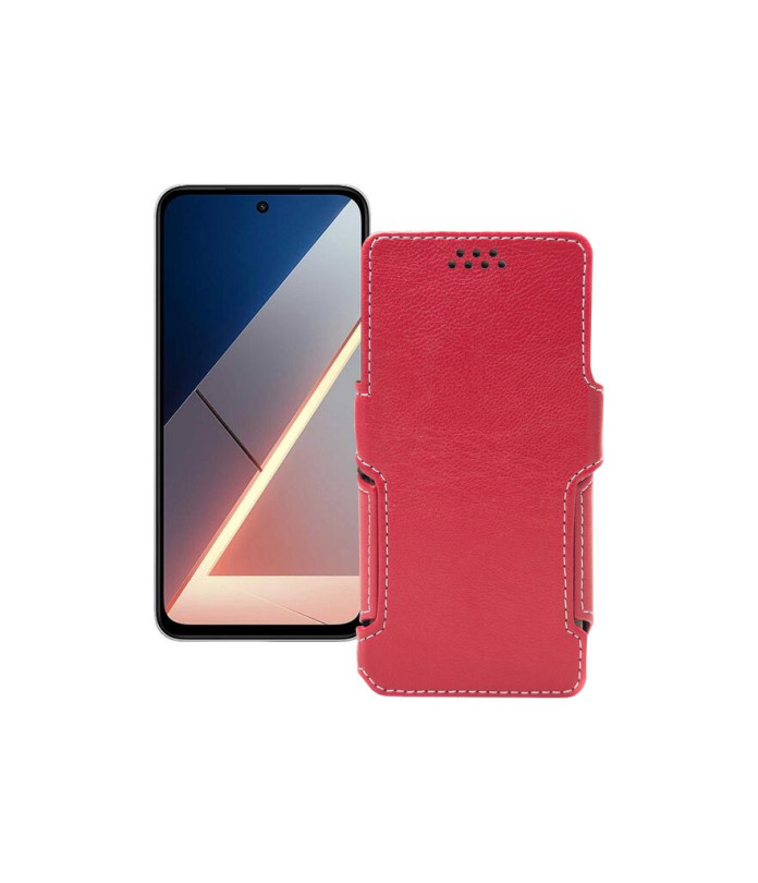 Чохол-книжка з екошкіри для телефону Xiaomi Poco M7 4G