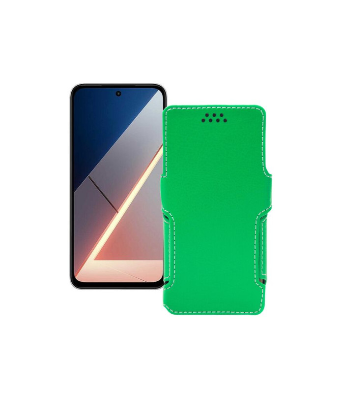 Чохол-книжка з екошкіри для телефону Xiaomi Poco M7 4G