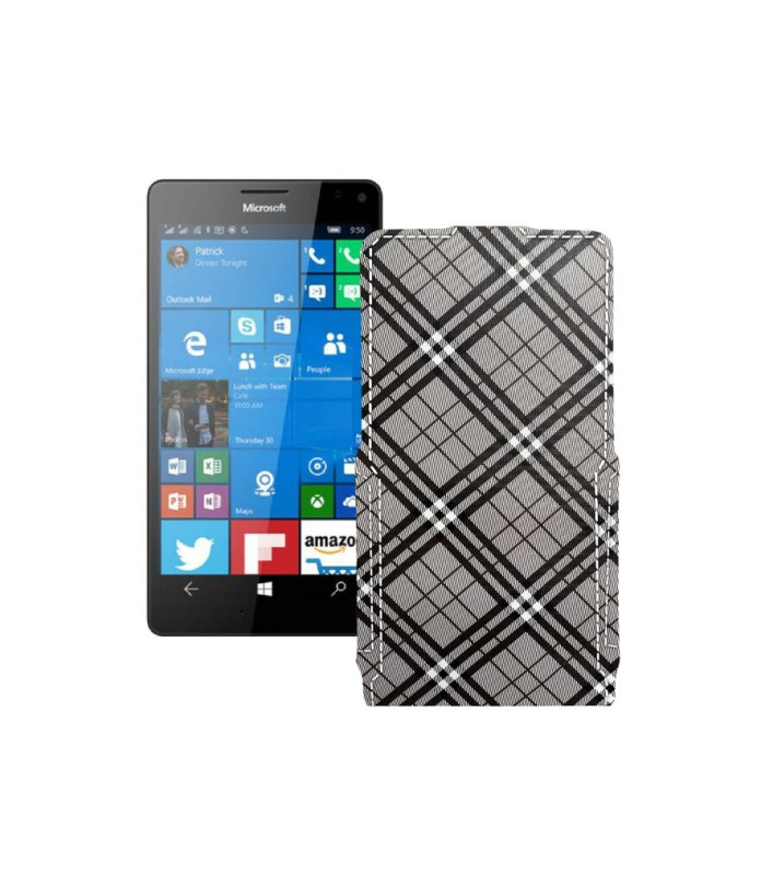 Чохол-флип з екошкіри для телефону Microsoft Lumia 950 XL