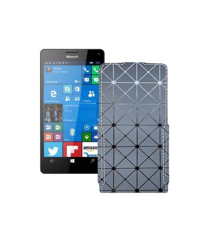 Чохол-флип з екошкіри для телефону Microsoft Lumia 950 XL