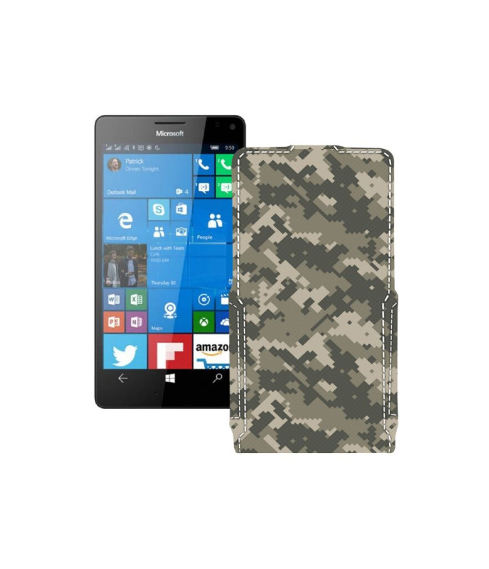 Чохол-флип з екошкіри для телефону Microsoft Lumia 950 XL