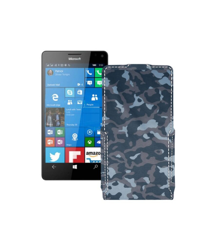 Чохол-флип з екошкіри для телефону Microsoft Lumia 950 XL