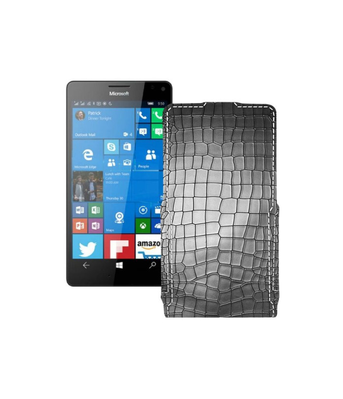 Чохол-флип з екошкіри для телефону Microsoft Lumia 950 XL