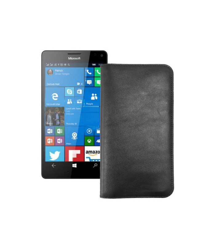 Портмоне з шкіри для телефону Microsoft Lumia 950 XL