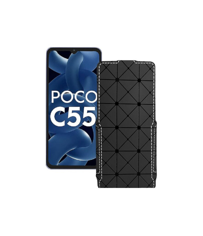 Чохол-флип з екошкіри для телефону Xiaomi Poco C55