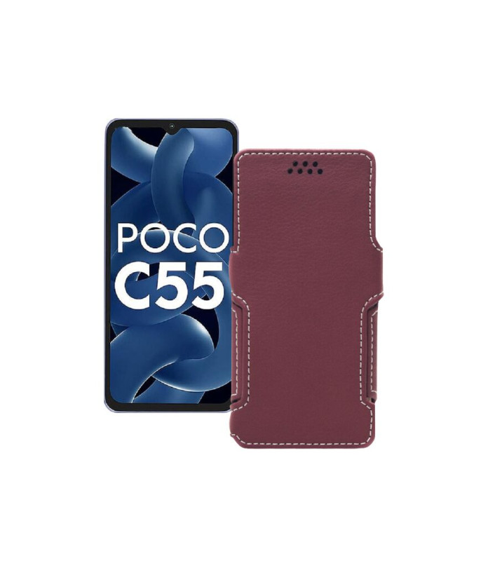 Чохол-книжка з екошкіри для телефону Xiaomi Poco C55