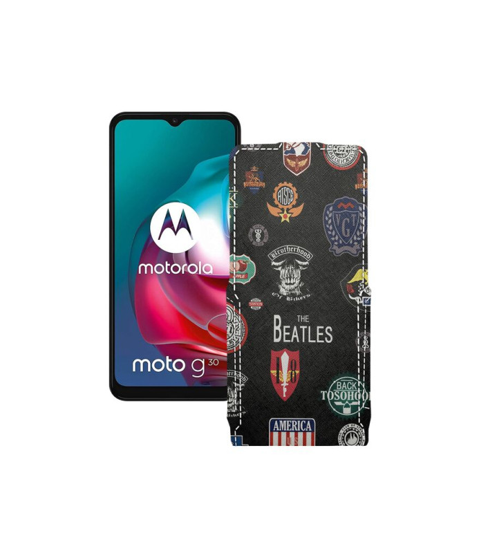 Чохол-флип з екошкіри для телефону Motorola Moto G30 (xt2129-2)