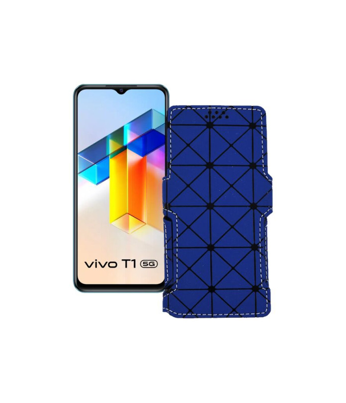 Чохол-книжка з екошкіри для телефону Vivo T1