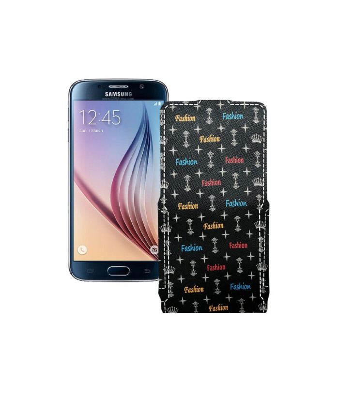 Чохол-флип з екошкіри для телефону Samsung Galaxy S6 (G920)