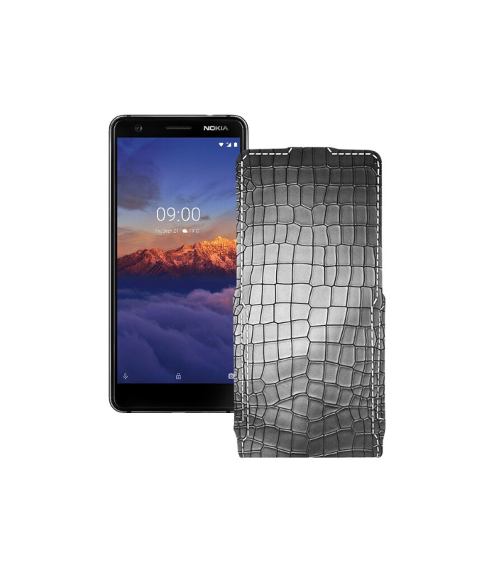 Чохол-флип з екошкіри для телефону Nokia 3.1a