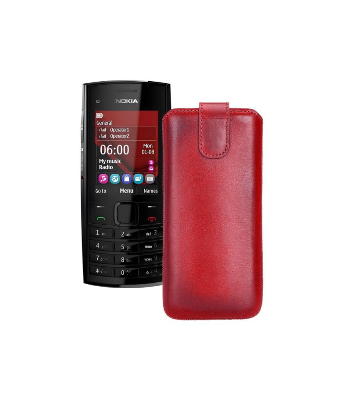 Витяжка з екошкіри для телефону Nokia X2-02