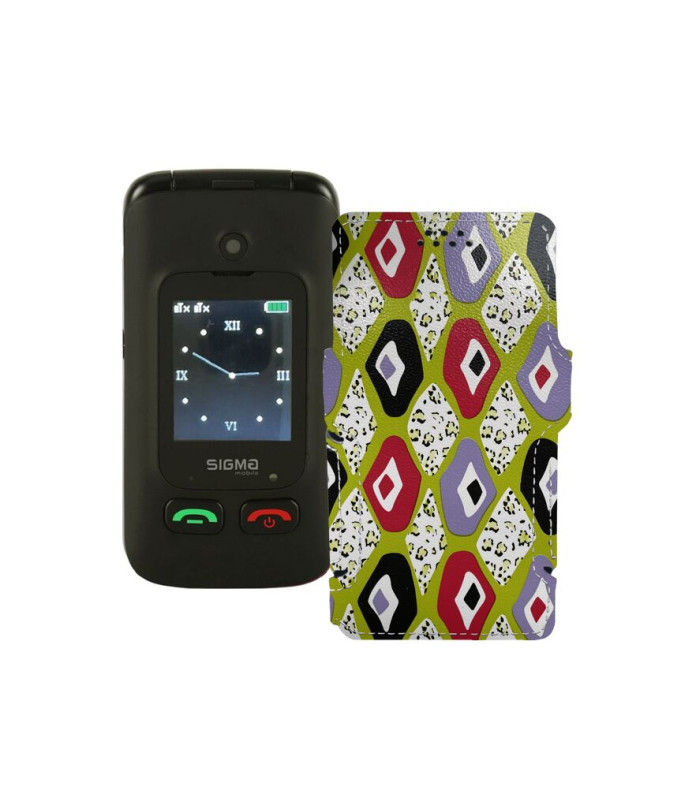 Чохол-книжка з екошкіри для телефону Sigma Comfort 50 Menol Shell Duo Type-C