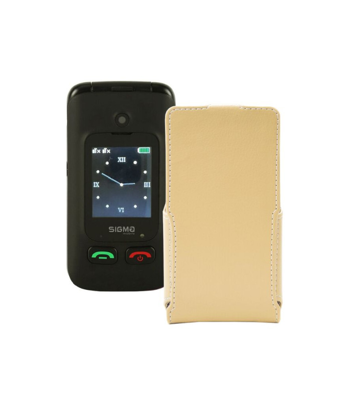 Чохол-флип з екошкіри для телефону Sigma Comfort 50 Menol Shell Duo Type-C